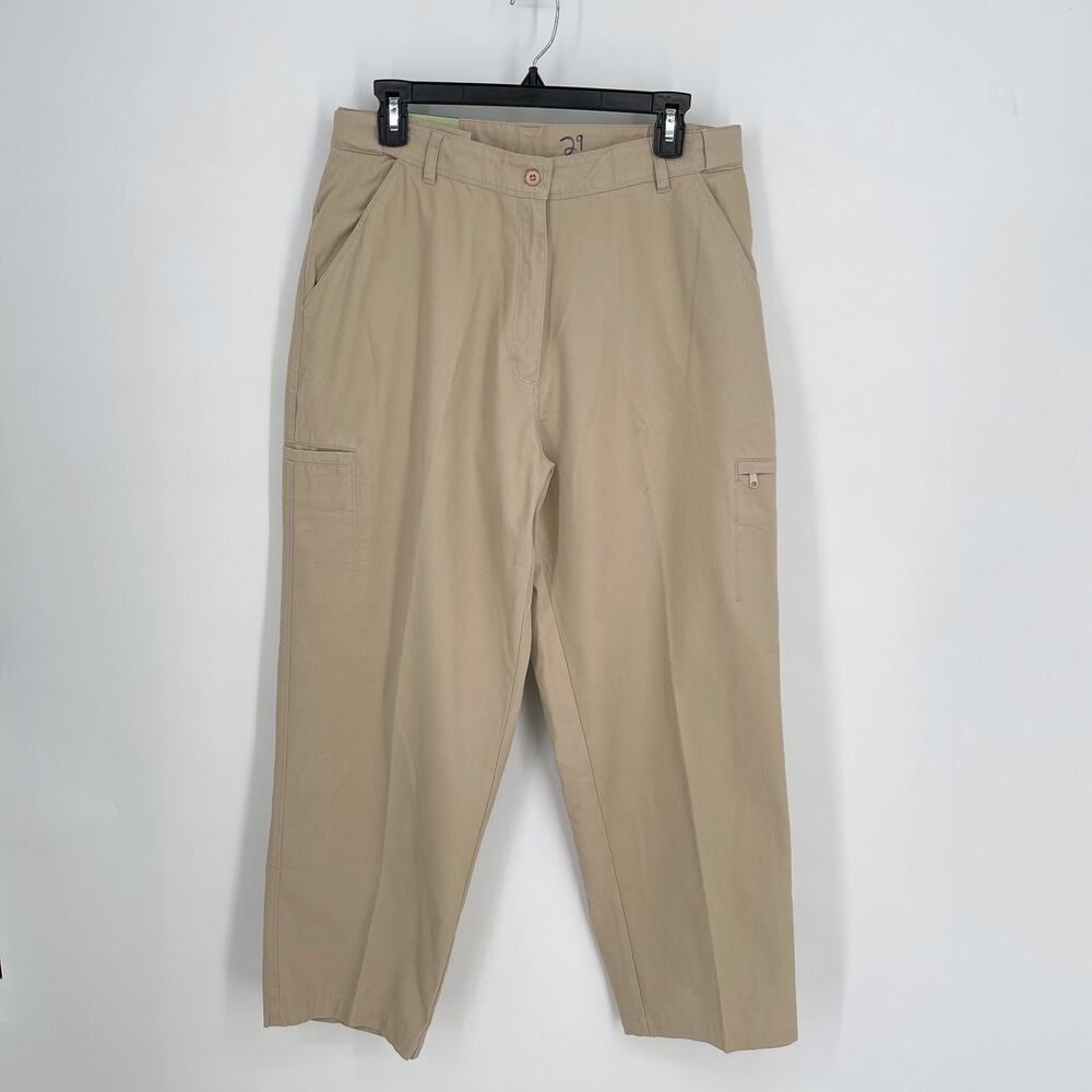 Allegheny Trail Pants NEW Womens Sz L 29 Khaki Tan Straight Leg Cargo Hiking